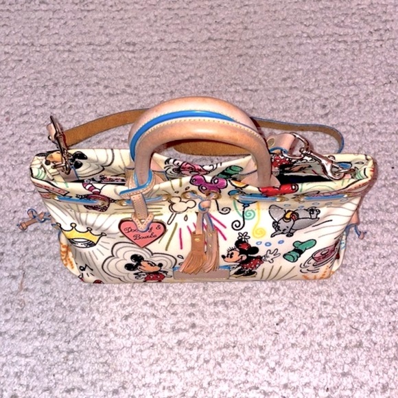 Dooney & Bourke Vintage Disney World Tassel Tote Crossbody Purse Shoulder Bag - Picture 10 of 15